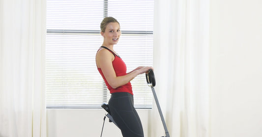Sunny trainer row-n-riding