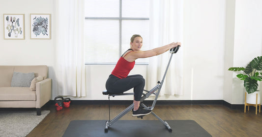 Sunny trainer row-n-riding