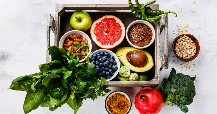 a basket of fruits and vegetables