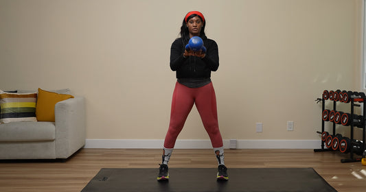 10 Minute Beginner Kettlebell Workout for Sensitive Knees