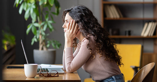 Woman suffering from chronic stress