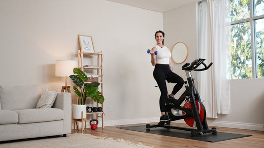 Cycle & Arms Workout - Cycle Bike Cardio + Dumbbells | 25 Minutes