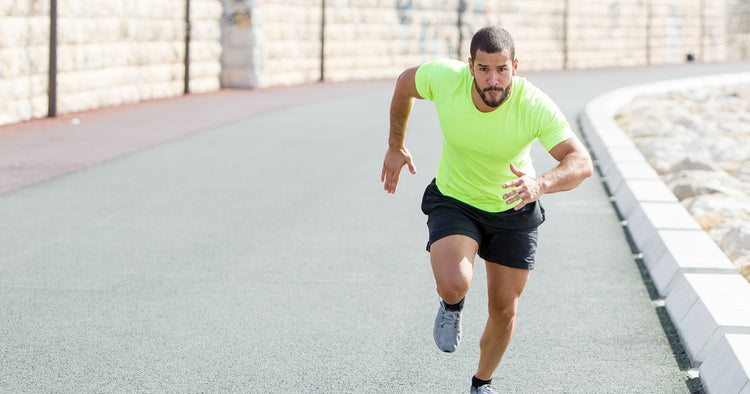 a man is running