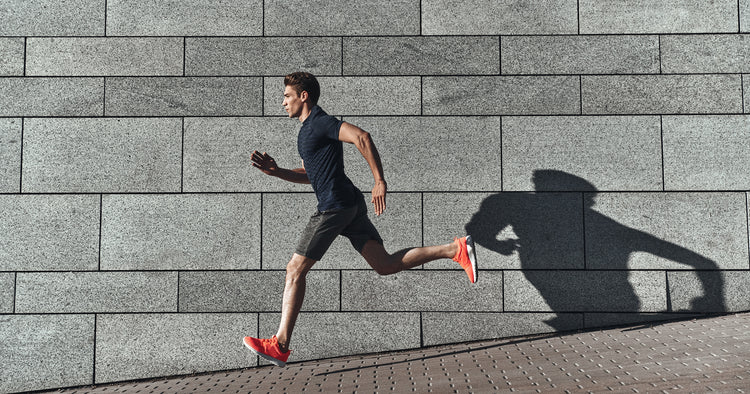 a man is running