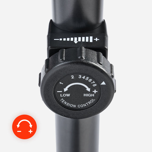 8-Level Magnetic Resistance | Focusing on smooth exercise by minimizing noise with an 8-level magnetic resistance and belt-drive mechanism.
