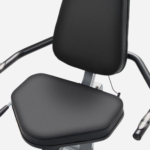 Ergonomic Comfort | With an adjustable sliding padded seat, the bike is designed to accommodate users comfortably for extended workout sessions.