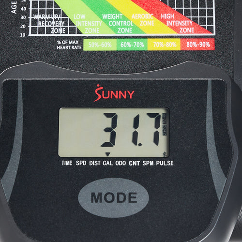 Performance Digital Monitor | Track essential metrics such as time, speed, distance, total distance, calories burned, SPM, and pulse rate. 