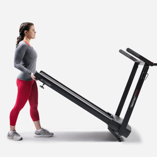 Space-Saving Foldable Design | Effortlessly fold and store the treadmill when not in use, perfect for maximizing space in any home environment.