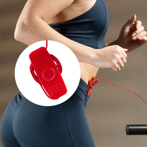 Emergency Stop Clip | The treadmill comes equipped with an emergency stop clip that you can attach to your clothing. In case of any unforeseen situations, simply detach the clip to stop the treadmill immediately.