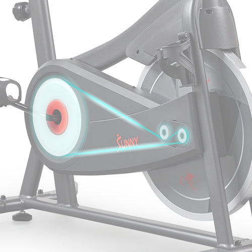 Magnetic + Belt-Drive System | Stepless magnetic resistance and belt-drive work together for smooth, silent pedaling—ideal for focused workouts at home. 