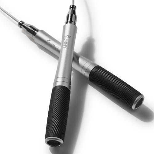 Durable Handles | Our handles are both lightweight and sturdy, offering a comfortable grip for your jump rope. The sleek, ergonomic design allows for easy handling over long workouts.