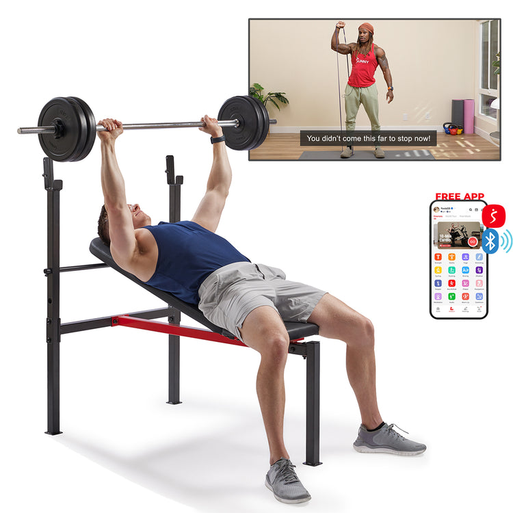 Adjustable Standard Incline Weight Bench with Rack