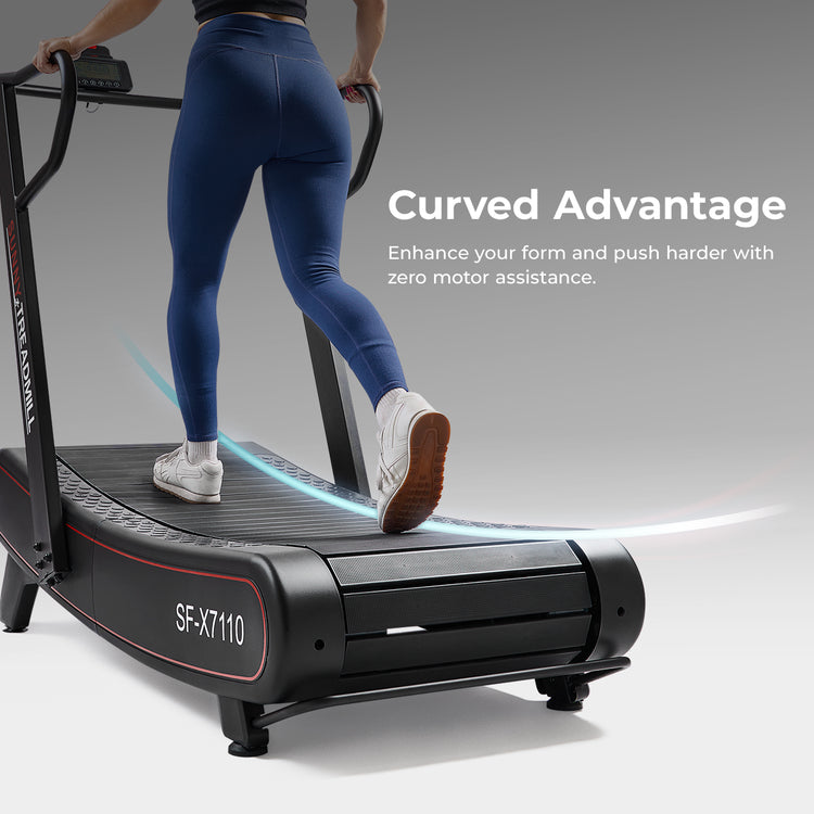 Curved Advantage | Enhance your form and push harder with zero motor assistance.