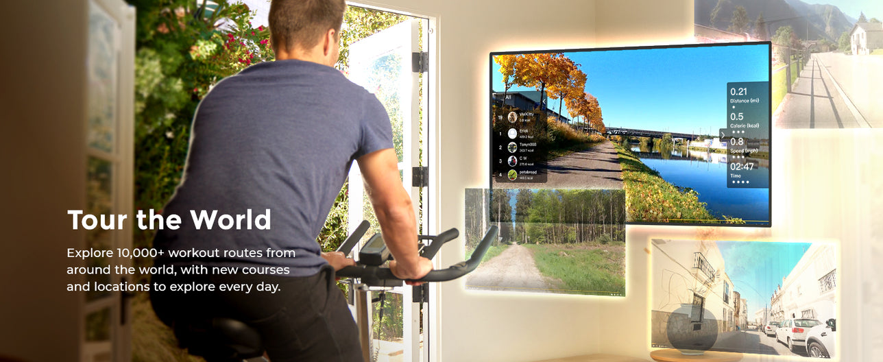 Tour the World | Explore 10,000+ workout routes from around the world, with new courses and locations to explore every day!