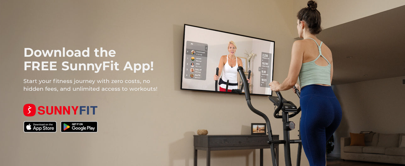 Join the FREE SunnyFit App | We make home workouts seamless, simple and fit for everyone!