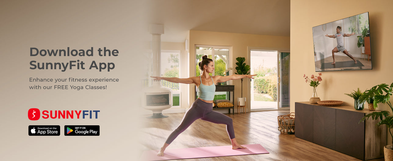 Join the FREE SunnyFit App | We make home workouts seamless, simple and fit for everyone!