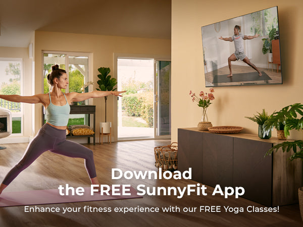 Join the FREE SunnyFit App | We make home workouts seamless, simple and fit for everyone!