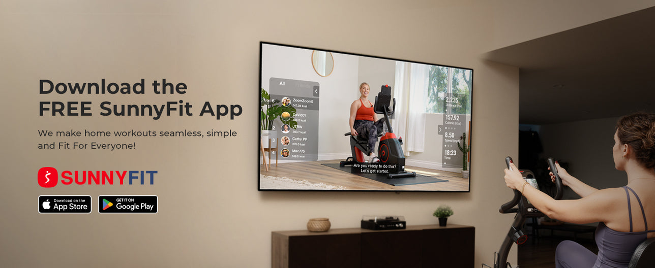 Join the FREE SunnyFit App | We make home workouts seamless, simple and fit for everyone!