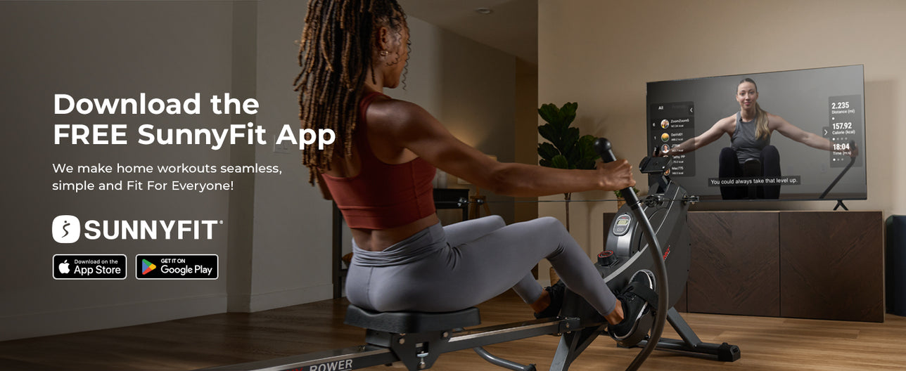 Join the FREE SunnyFit App | We make home workouts seamless, simple and fit for everyone!