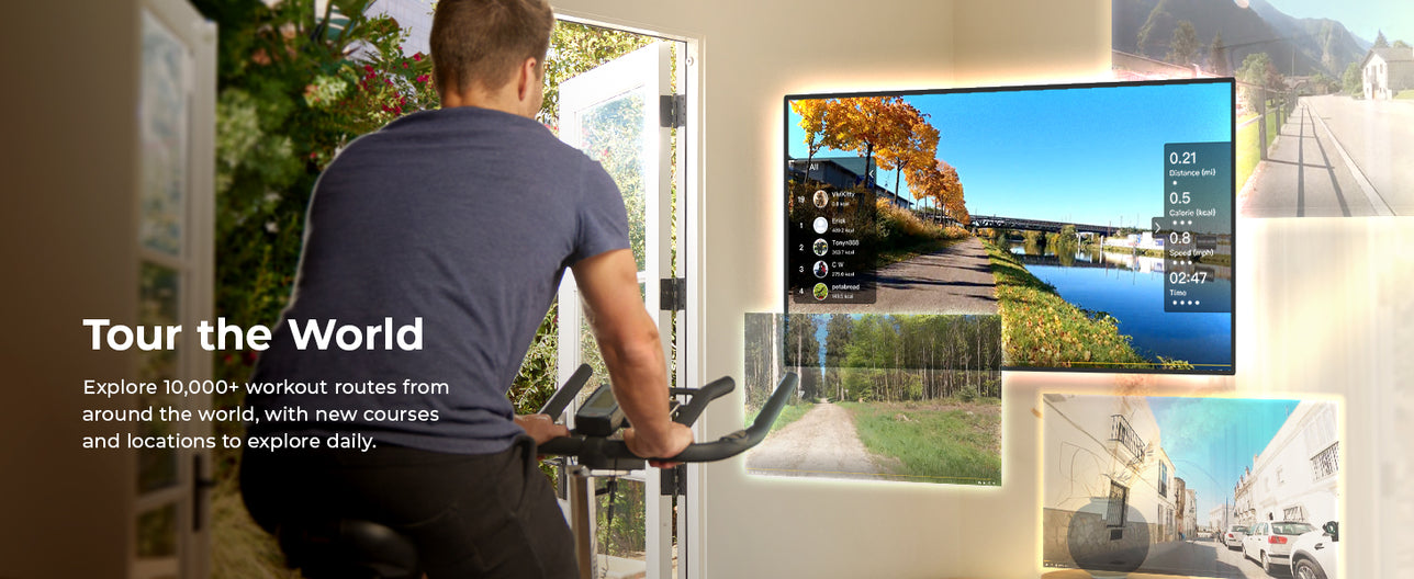 Tour the World | Explore 10,000+ workout routes from around the world, with new courses and locations to explore every day!