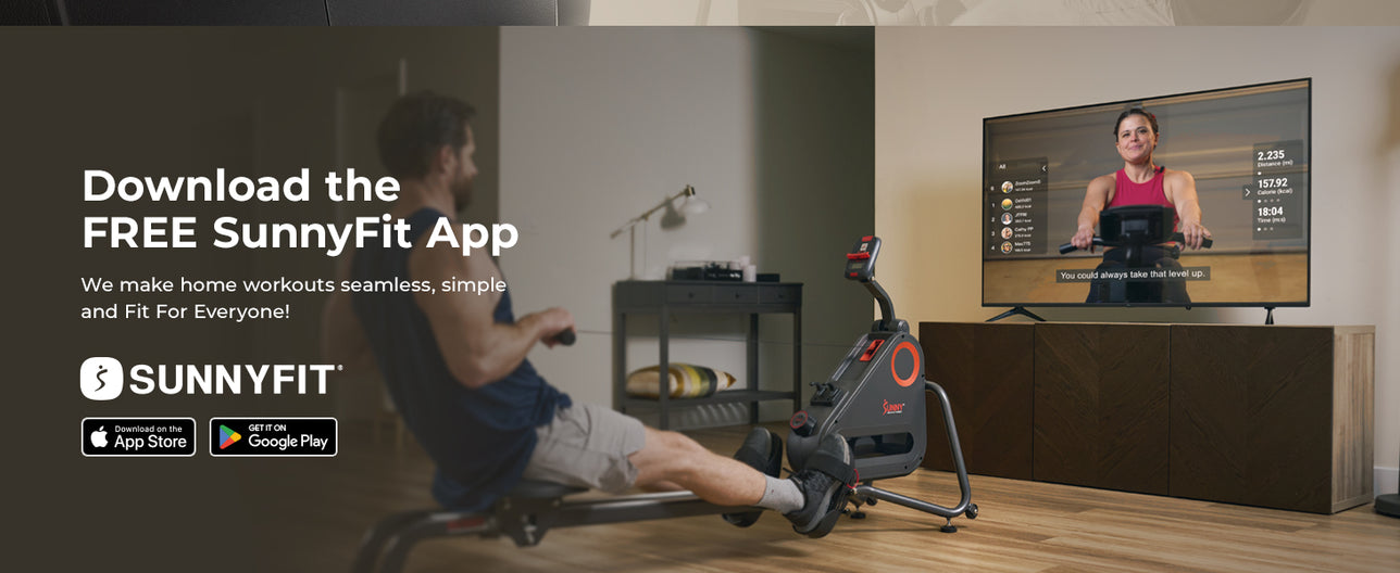 Join the FREE SunnyFit App | We make home workouts seamless, simple and fit for everyone!