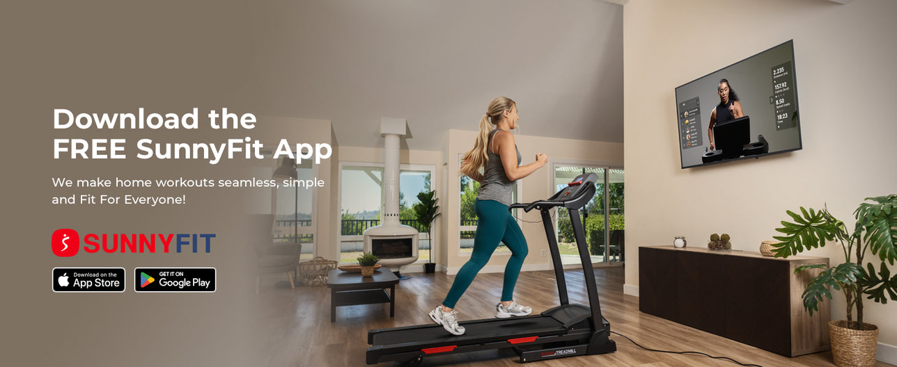 Join the FREE SunnyFit App | We make home workouts seamless, simple and fit for everyone!