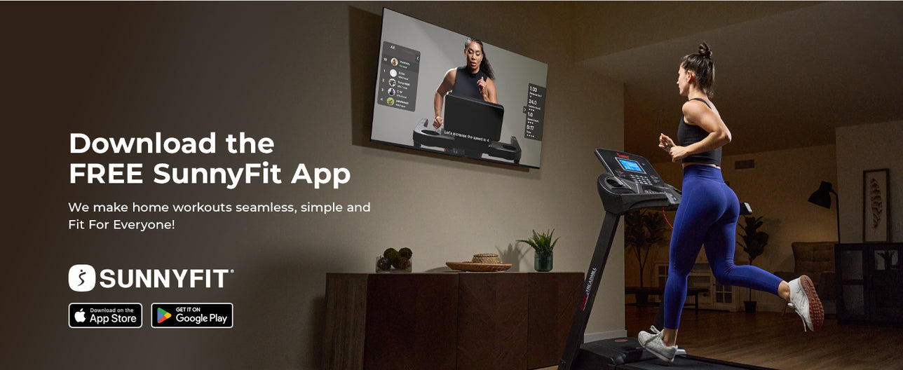 Join the FREE SunnyFit App | We make home workouts seamless, simple and fit for everyone!