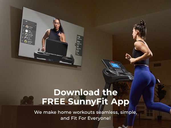 Join the FREE SunnyFit App | We make home workouts seamless, simple and fit for everyone!