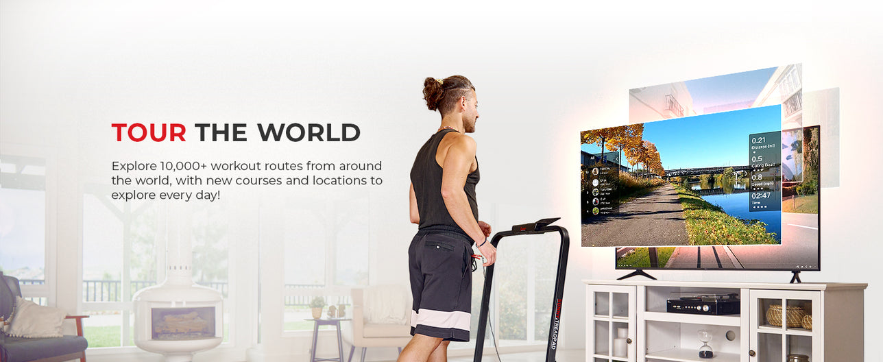 Tour the World | Explore 10,000+ workout routes from around the world, with new courses and locations to explore every day! 