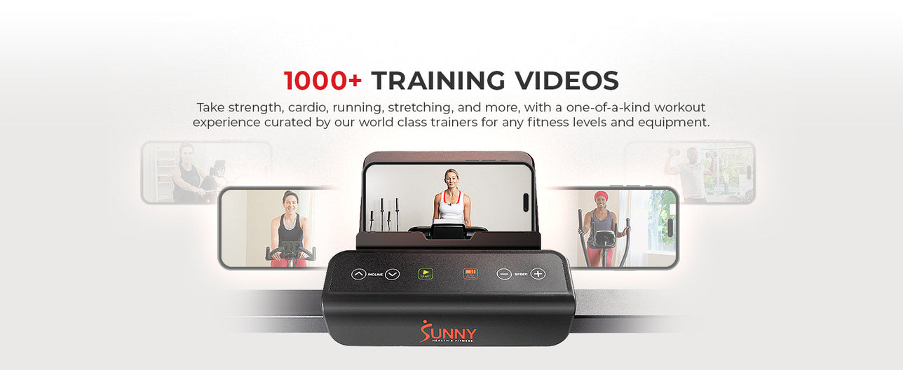 1000+ Training Videos | Explore 1000+ Workouts - Take strength, cardio, running, stretching, and more, with a one-of-a-kind workout experience curated by our world class trainers for any fitness levels and equipment.