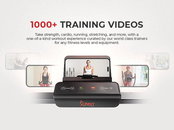 1000+ Training Videos | Explore 1000+ Workouts - Take strength, cardio, running, stretching, and more, with a one-of-a-kind workout experience curated by our world class trainers for any fitness levels and equipment.