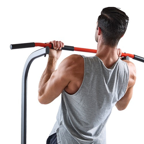 Versatile Pull-Up Bar | Customize your workout with multiple grip options on the pull-up bar, allowing for varied exercises and targeting different muscle groups effectively.
