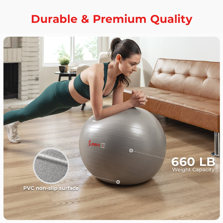 Premium Exercise Ball – 45–75 cm (Yoga / Stability Ball)