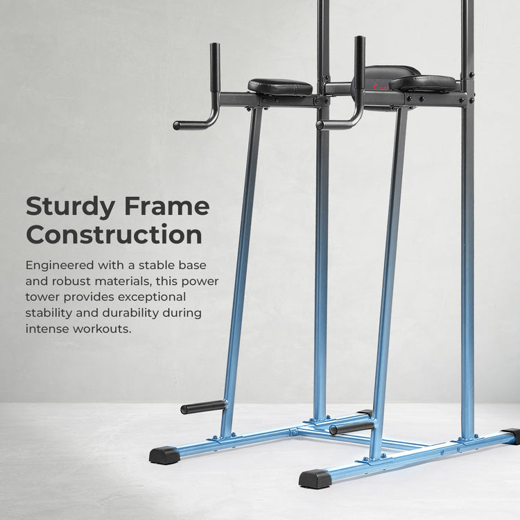 Multi-Function Power Tower with Dip Station and Pull Up Bar