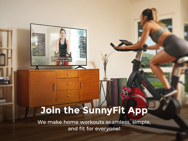 Join the SunnyFit App | We make home workouts seamless, simple and fit for everyone!