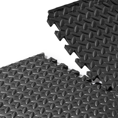 Easy Assembly | Tiles quickly connect and detach for fast setup and space-saving storage. 