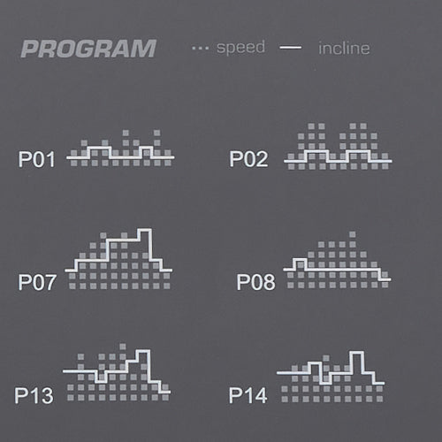 Customizable Workouts | Choose from 18 preset programs and 22 auto incline/decline levels to match your fitness goals and intensity needs.