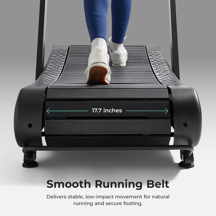 Smooth Running Belt (17.7 inches) | Delivers stable, low-impact movement for natural running and secure footing.
