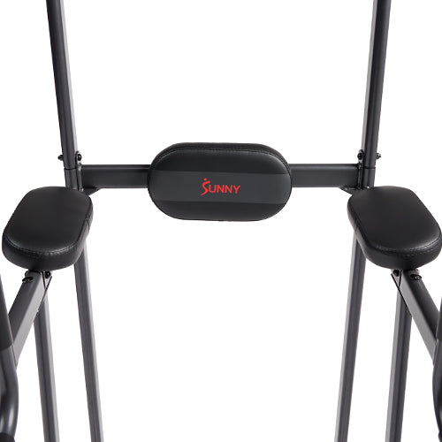Ergonomic Captain's Chair | Designed with user comfort in mind, the captain’s chair supports your back and arms during leg raises, making it ideal for core workouts.