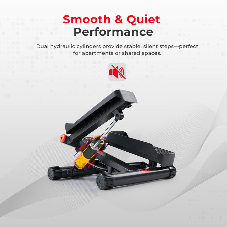 Smooth & Quiet Performance | Dual hydraulic cylinders provide stable, silent steps—perfect for apartments or shared spaces.