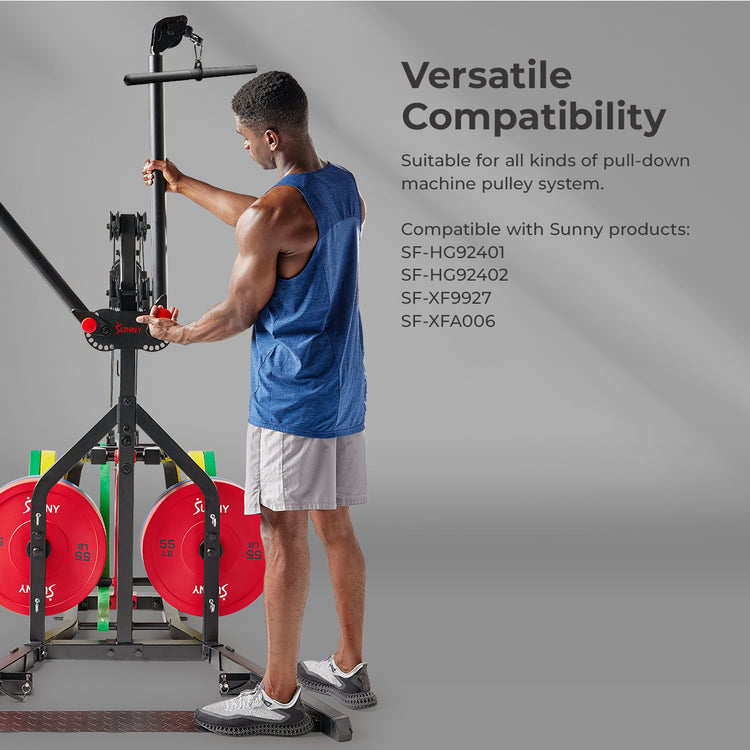 Ideal for a variety of exercises including tricep presses, bicep curls, rows, and other resistance training exercises, making it an essential piece of fitness equipment for home use.