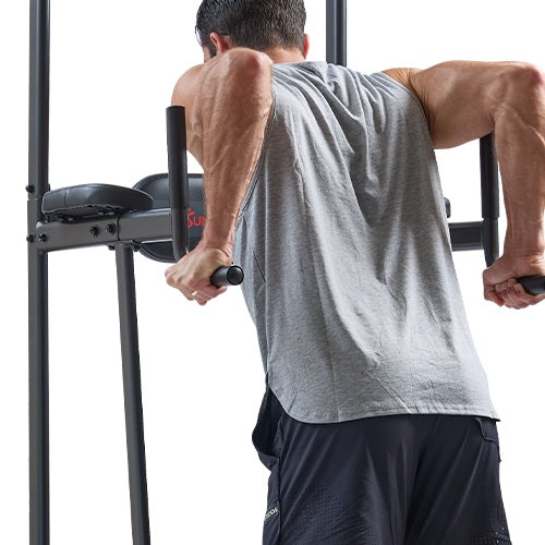 Dip Station | The integrated dip station offers an excellent way to work your triceps, chest, and shoulders, enhancing the versatility of your exercise routine.
