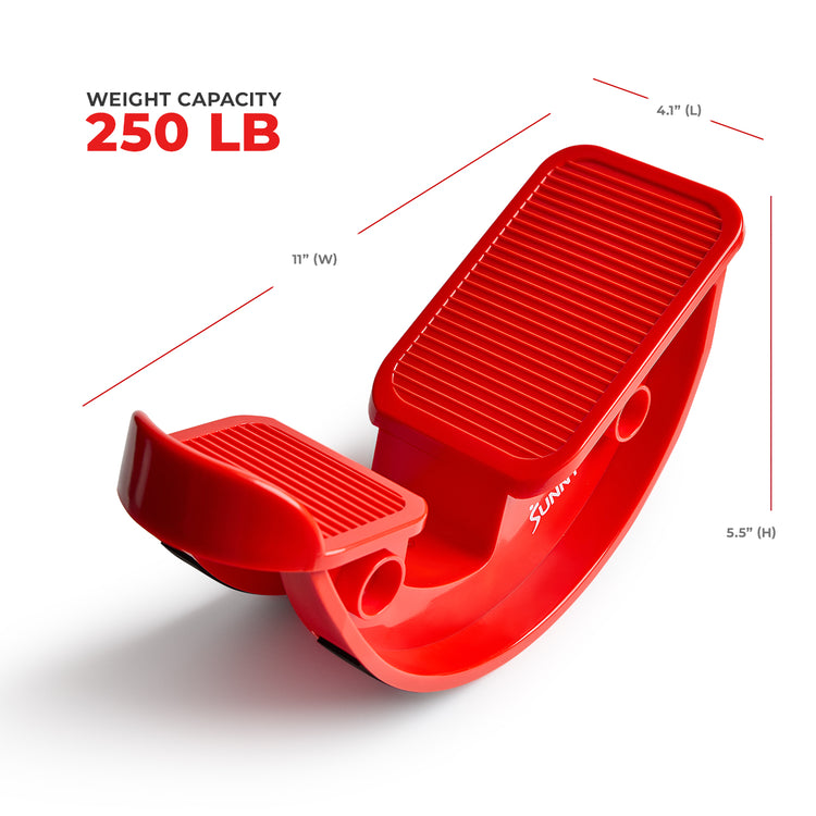Calf & Hamstring Stretcher and Foot Rocker (Red)