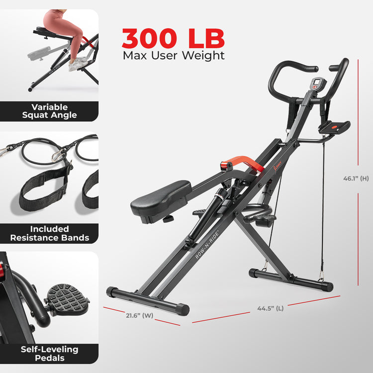 Row-N-Ride® PRO Smart Squat Assist Trainer
