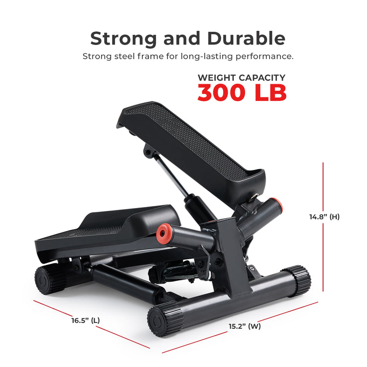 Strong and Durable | Strong Steel frame supports up to 300 lbs for long-lasting performance. (Dimensions: 16.5 x 15.2 x 14.8 inches, weighs 16.9 lbs)