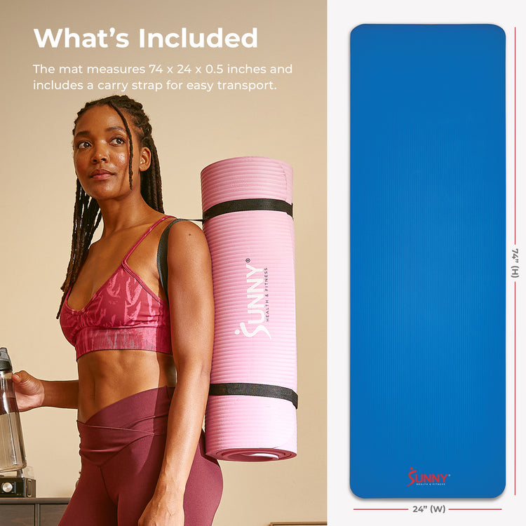Premium 1/2-Inch Extra Thick Exercise Yoga Mat