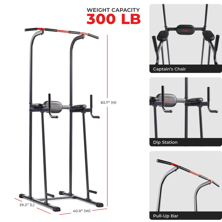 Multi-Function Power Tower with Dip Station and Pull Up Bar