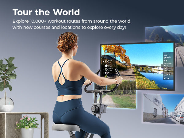 Tour the World | Explore 10,000+ workout routes from around the world, with new courses and locations to explore every day!
