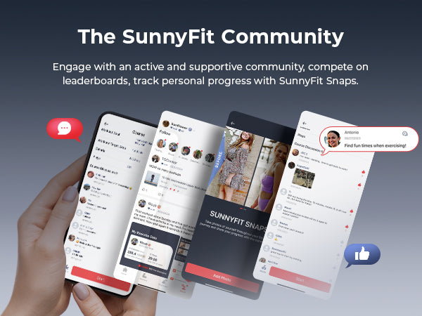 The SunnyFIt Community | Engage with an active & supportive community, compete on leaderboards, track personal progress with SunnyFit Snaps.