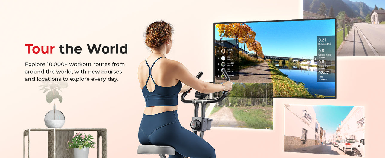 Tour the World | Explore 10,000+ workout routes from around the world, with new courses and locations to explore every day!